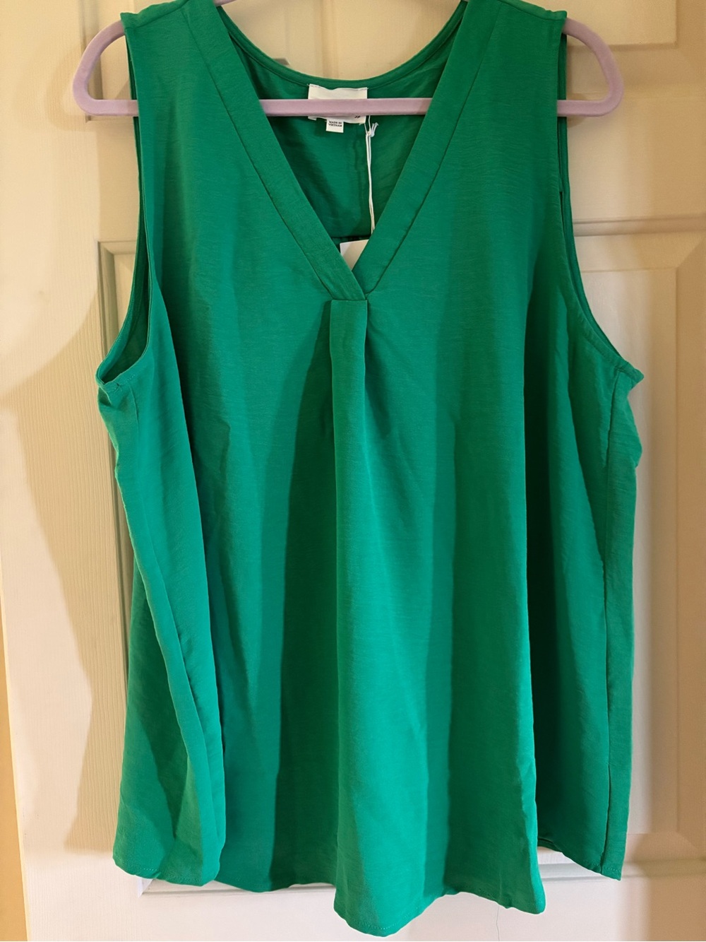 Andree by Unit Size 2x Sleeveless Blouse in Green, NWT